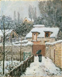 Sneeuw in Louveciennes